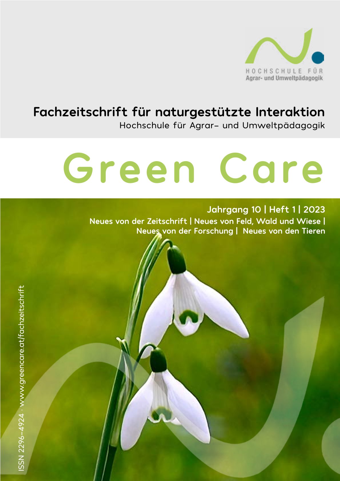 Covre des neuen Green Care Magazins