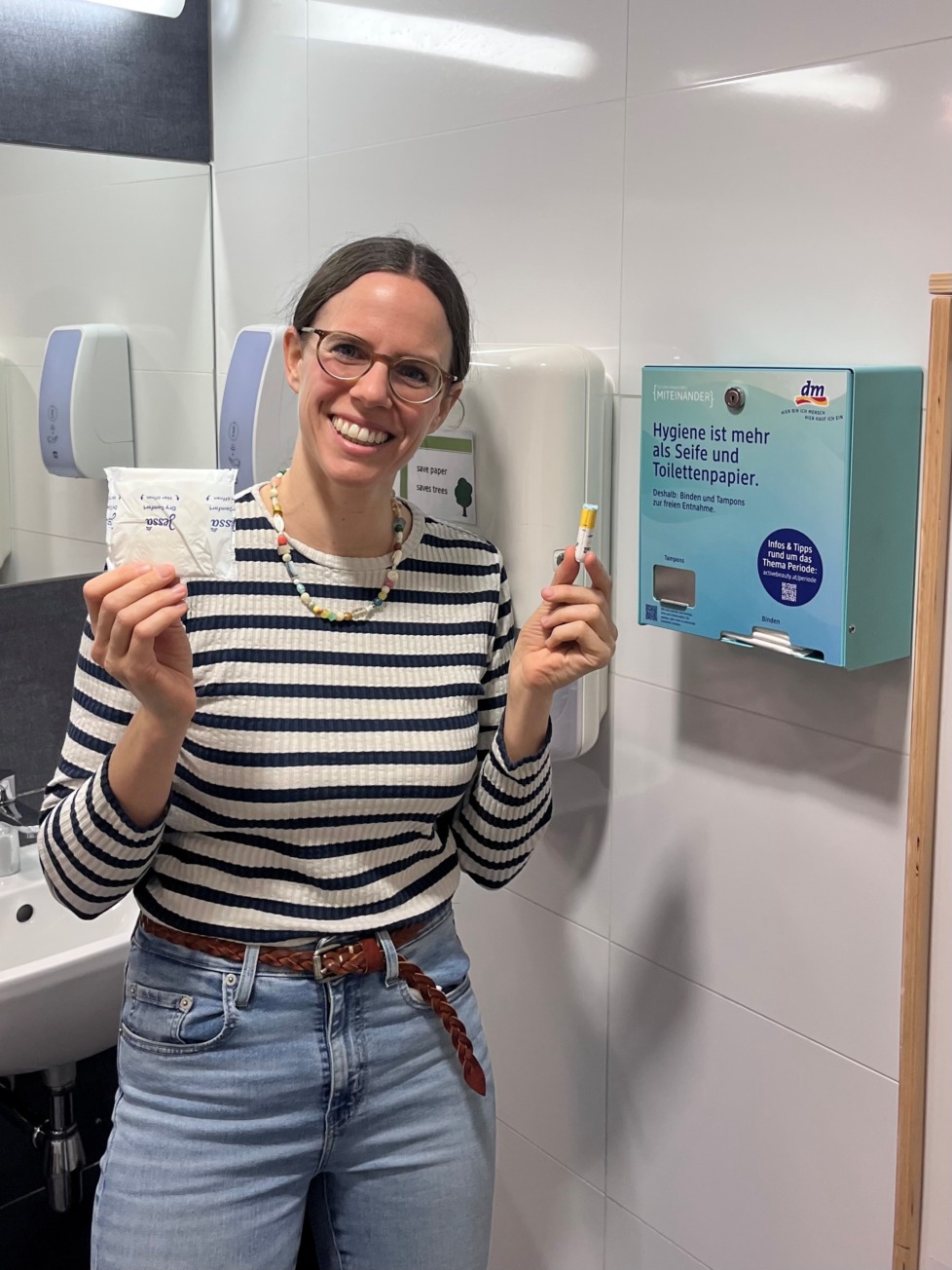 Neuer Periodenproduktspender an der Hochschule